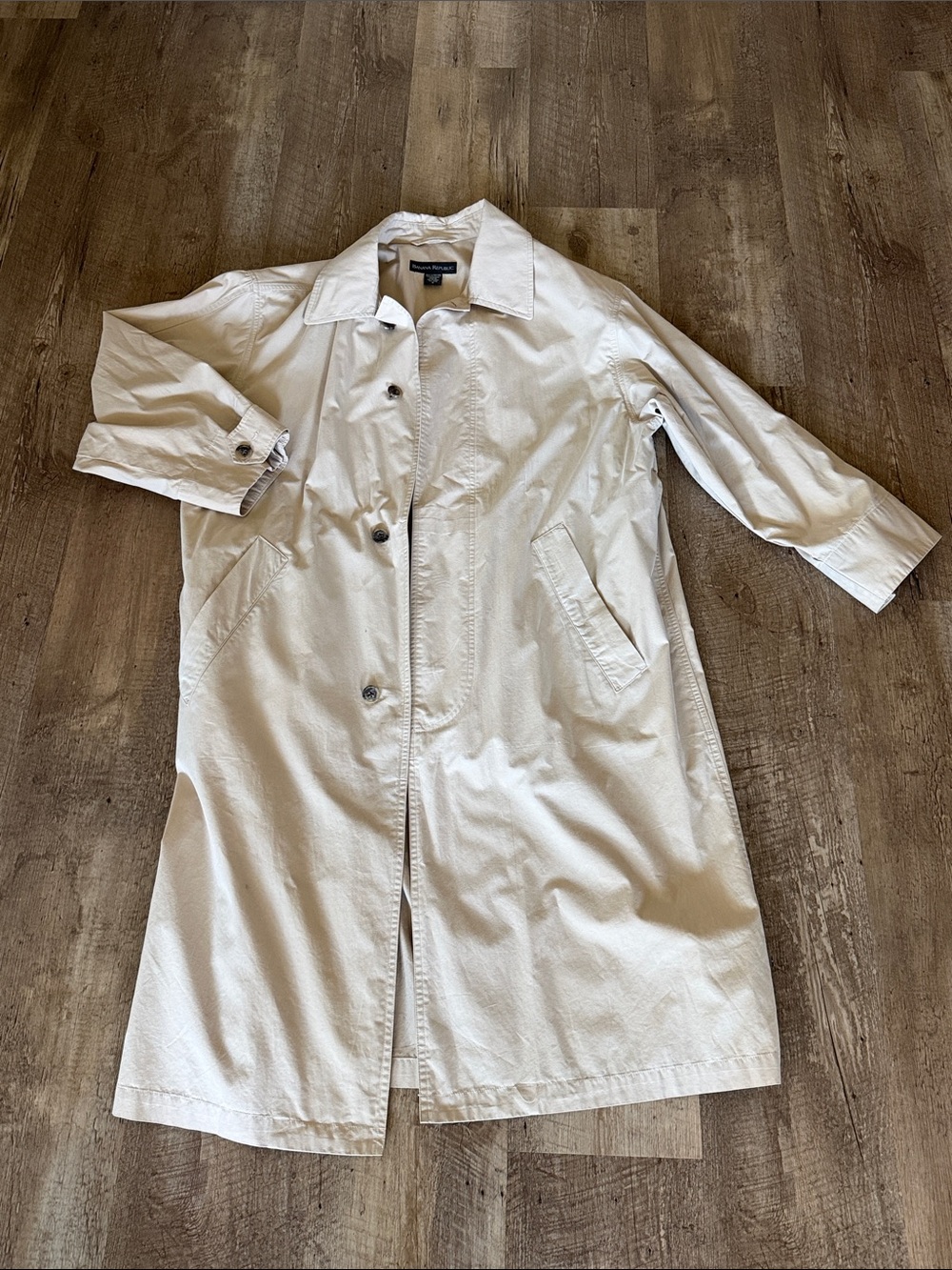 Vintage 90s Banana Republic Men's Trench Coat
